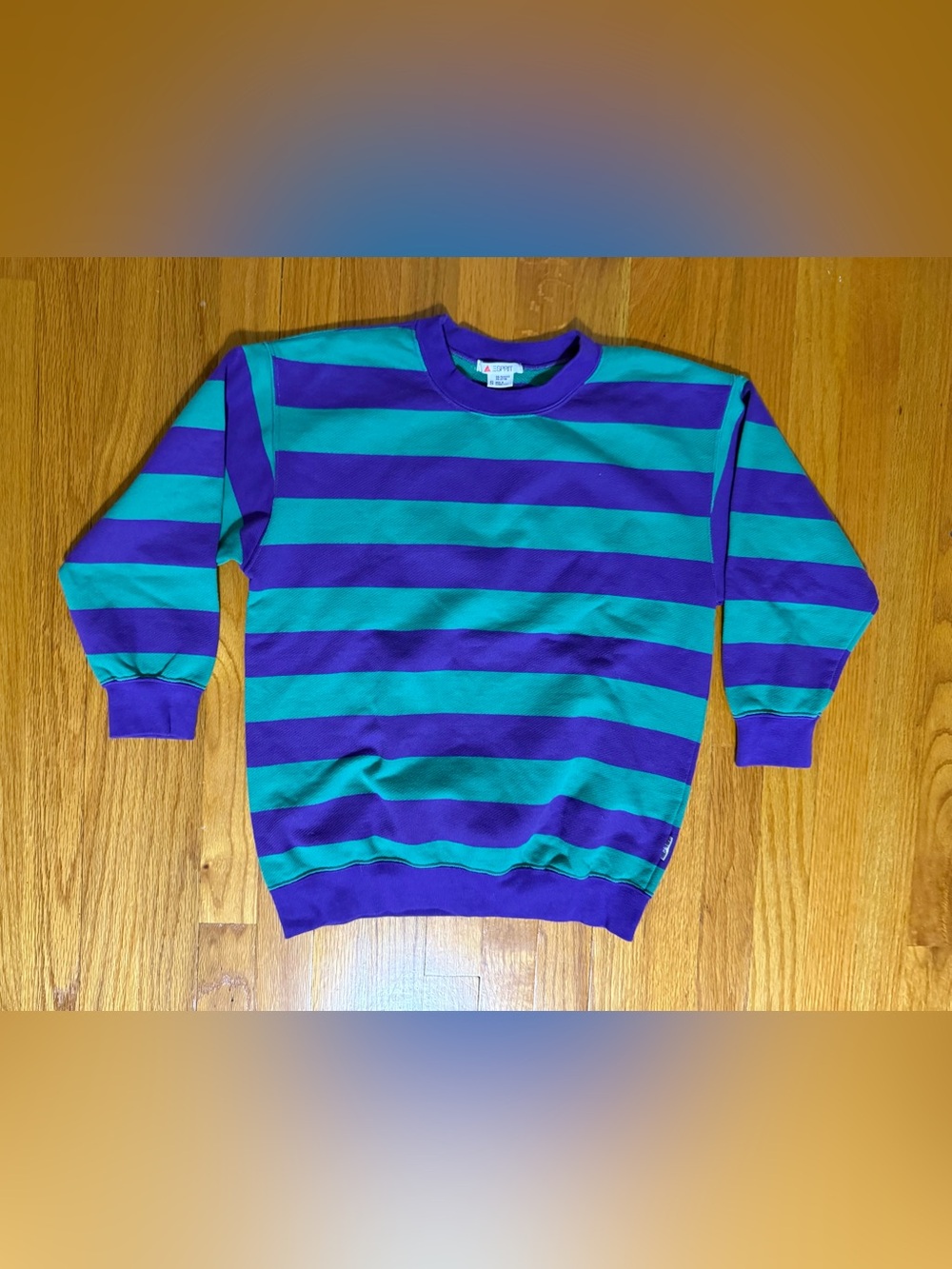 Vintage Esprit Striped Sweatshirt - Size Small